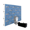 Quality wall banner media backdrop with kit