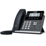 Yealink advanced Gigabit IP phone with dual USB ports SIP-T43U left