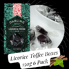 Darling Sweet Licorice Toffee Boxes 150g 6 Pack