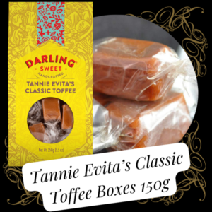 Darling Sweet Tannie Evita's Classic Toffee Boxes 150g 6 Pack