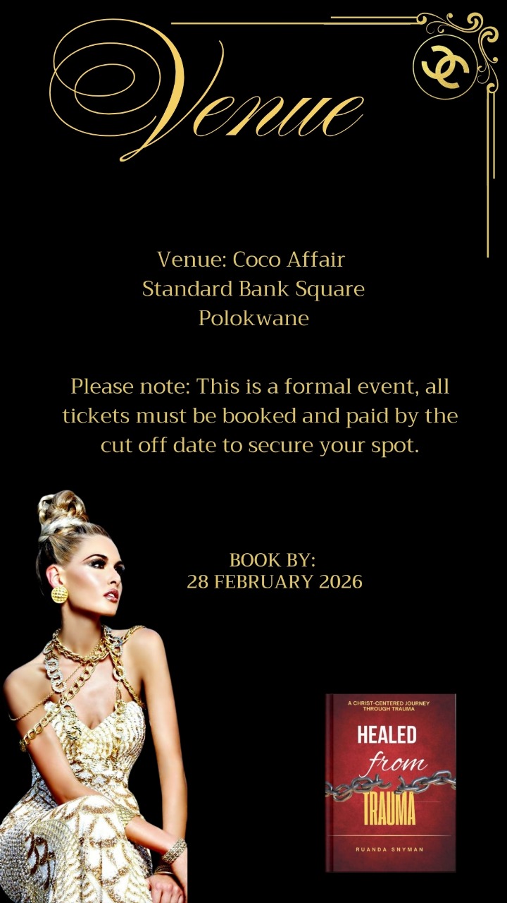 Healed from trauma book launch venue