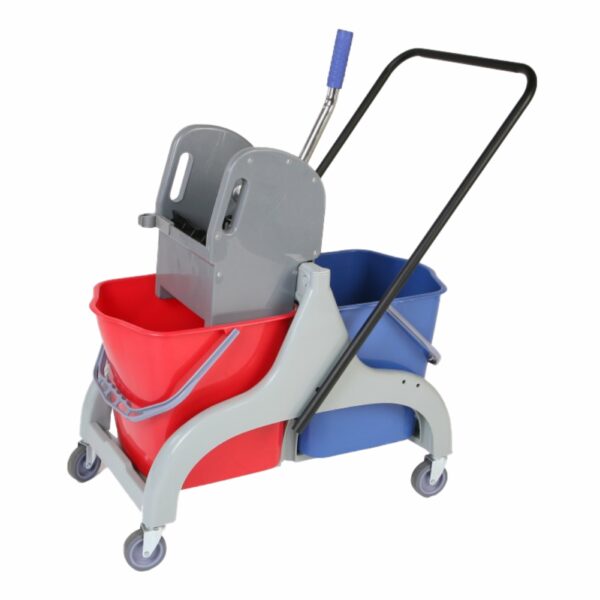 Bucket with mop press