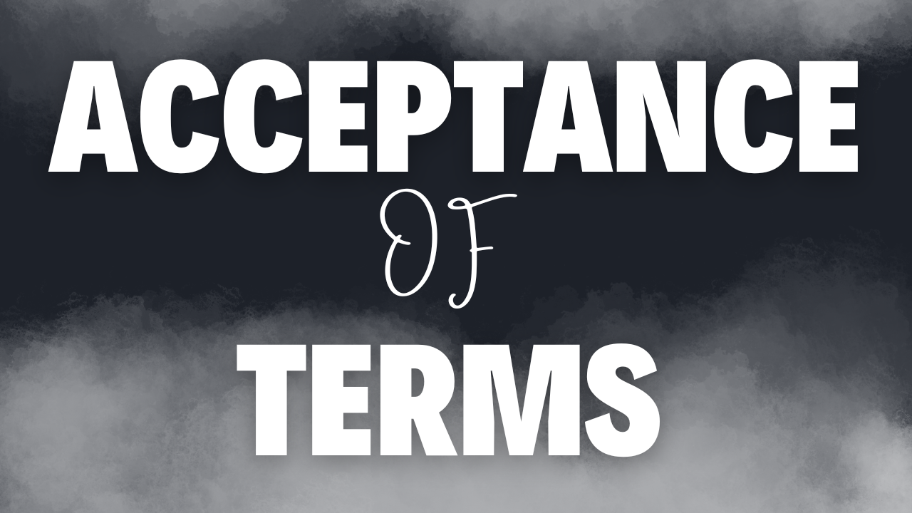 acceptance of terms
